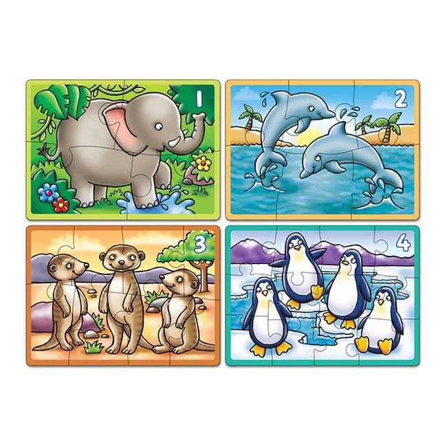 Orchard Animal 4 In A Box Puzzle resmi