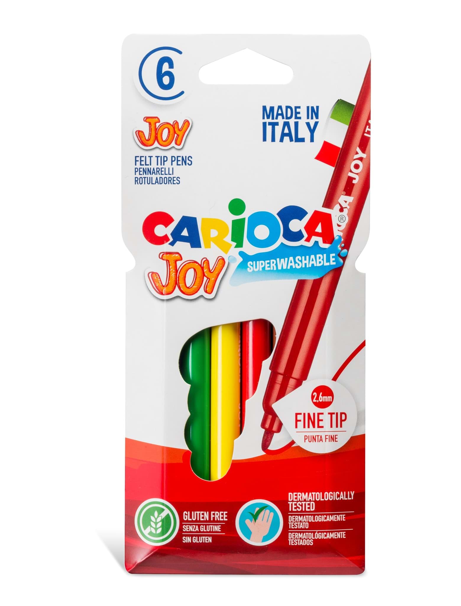 Carioca Joy Süper Yıkanabilir 6'lı Keçeli Kalem resmi