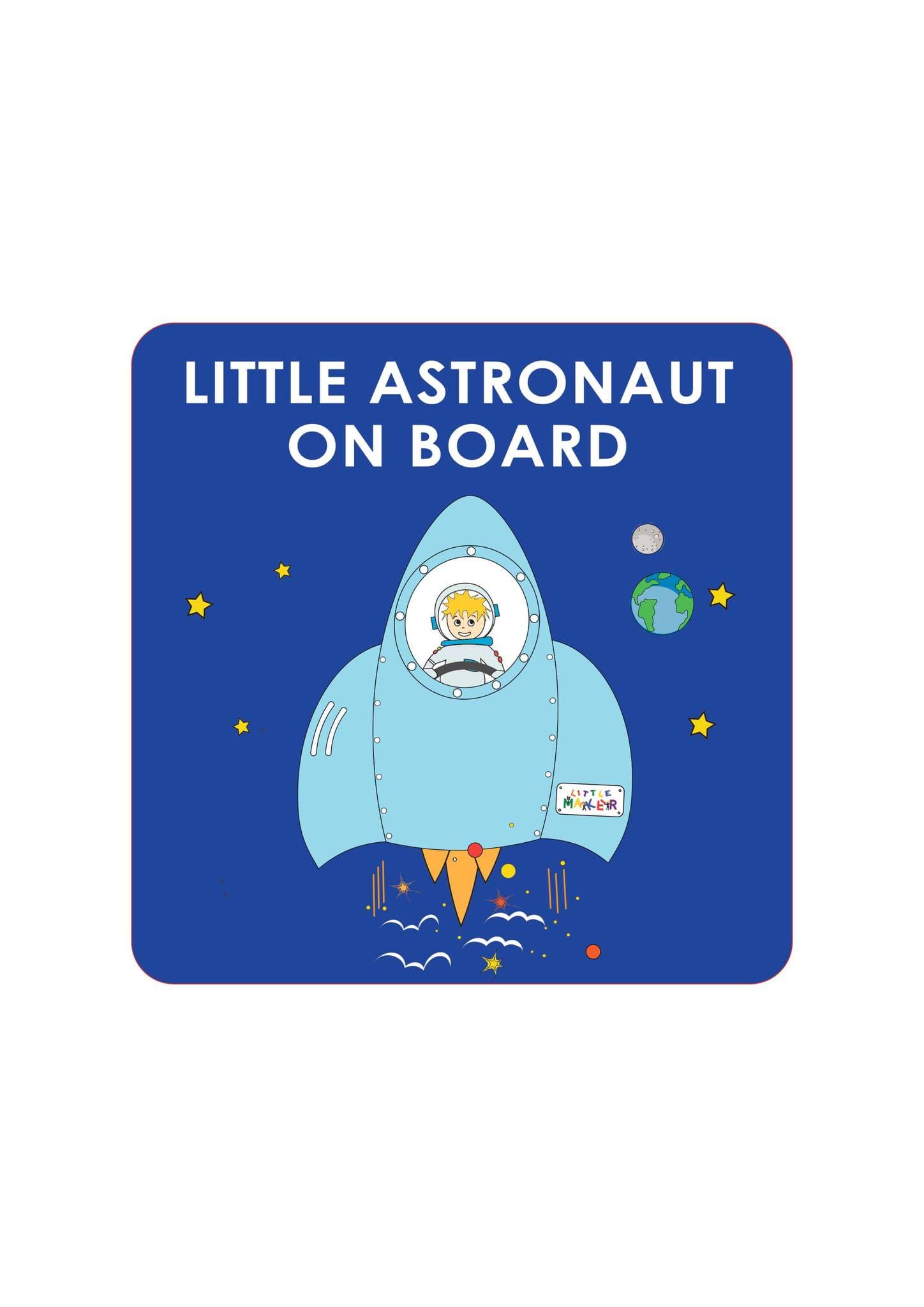 Little Astronaut on Board Araba Etiketi resmi
