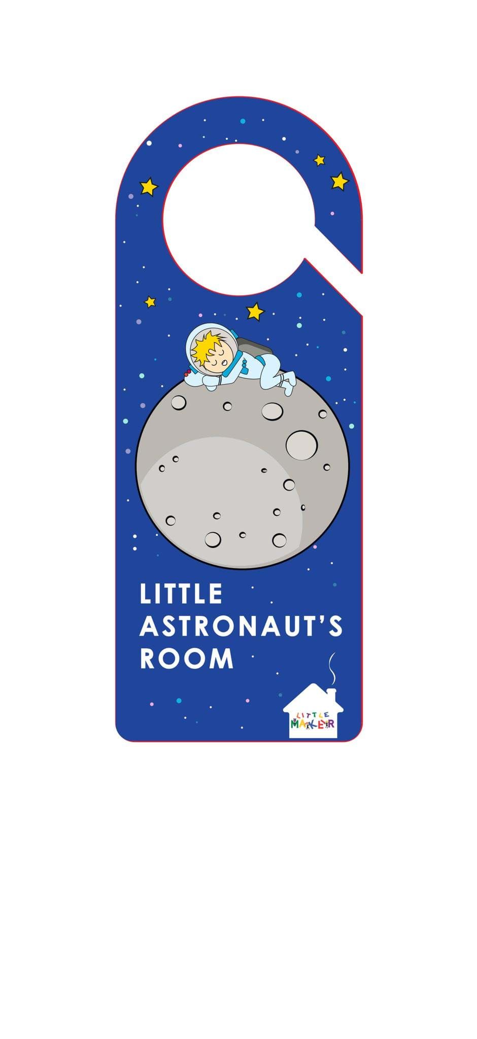 Little Astronaut's Kapı Kolu Askısı resmi