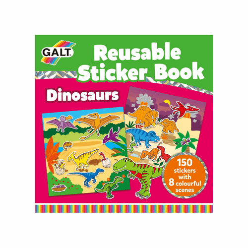 Galt Reusable Sticker Book - Dinosaurs resmi