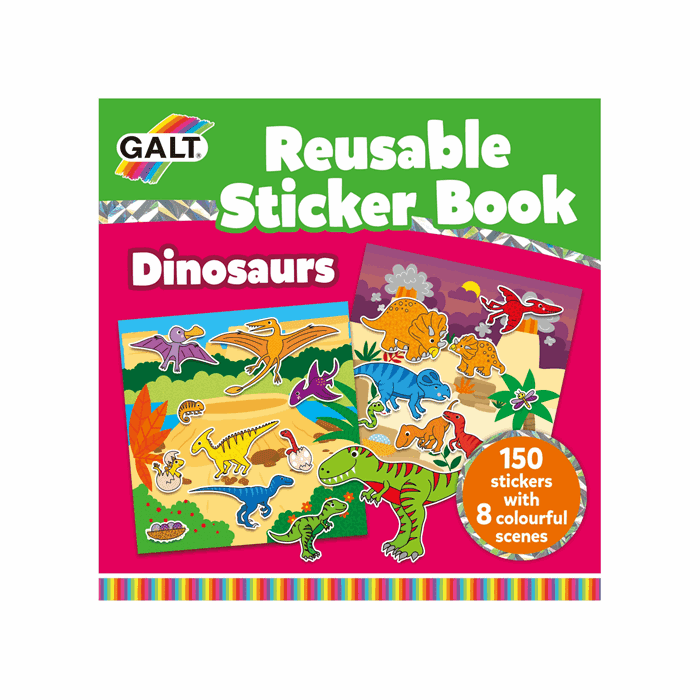 Galt Reusable Sticker Book - Dinosaurs resmi